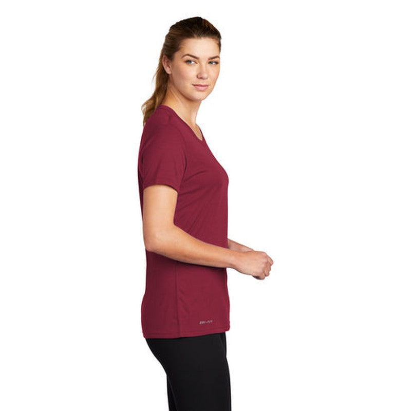 LINCOLN TECH - Nike Ladies Legend Tee - Team Maroon