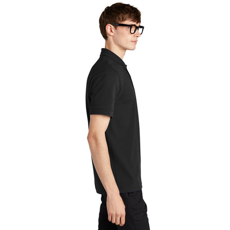 LINCOLN TECH - Mercer+Mettle® Stretch Heavyweight Pique Polo - Deep Black