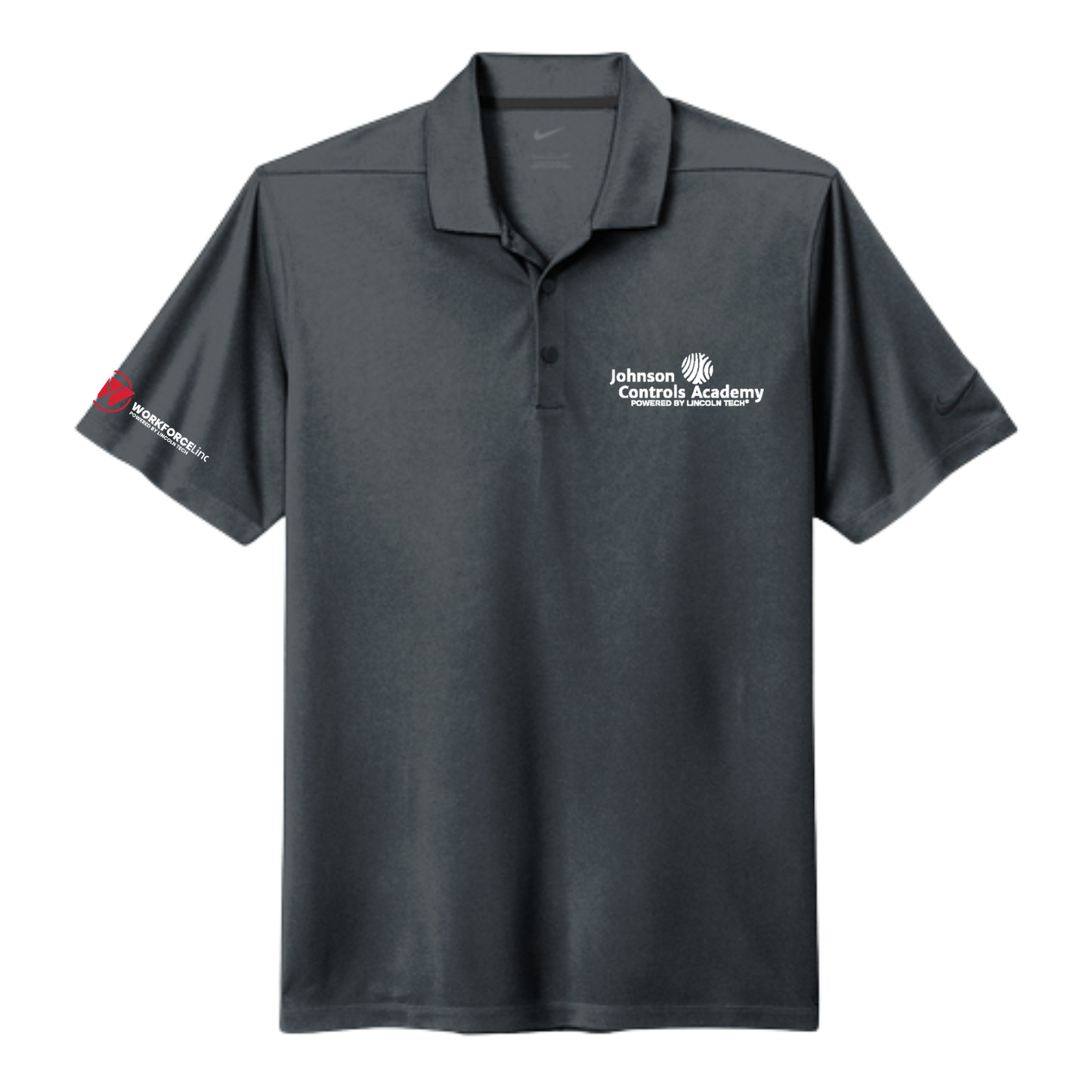 JOHNSON CONTROLS WORKFORCE Nike Dri-FIT Micro Pique 2.0 Polo - Anthracite