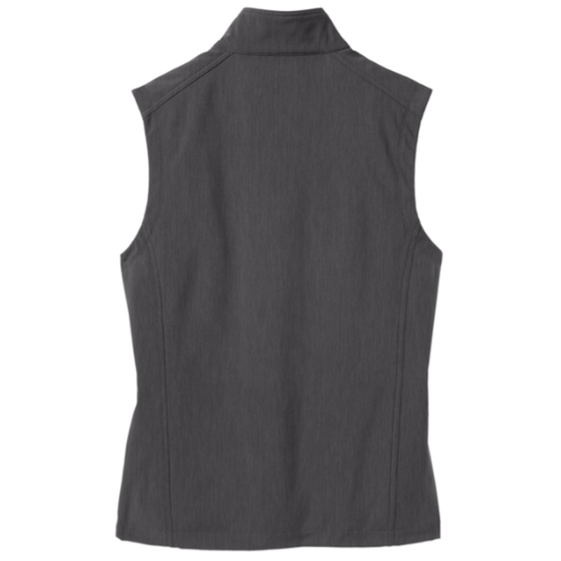 WORKFORCE Port Authority® Core Soft Shell Vest - Black Charcoal Heather