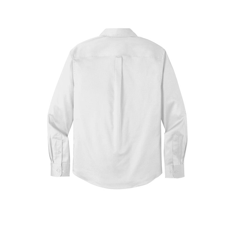 LINCOLN TECH MEN'S Long Sleeve SuperPro React™ Twill Shirt - White