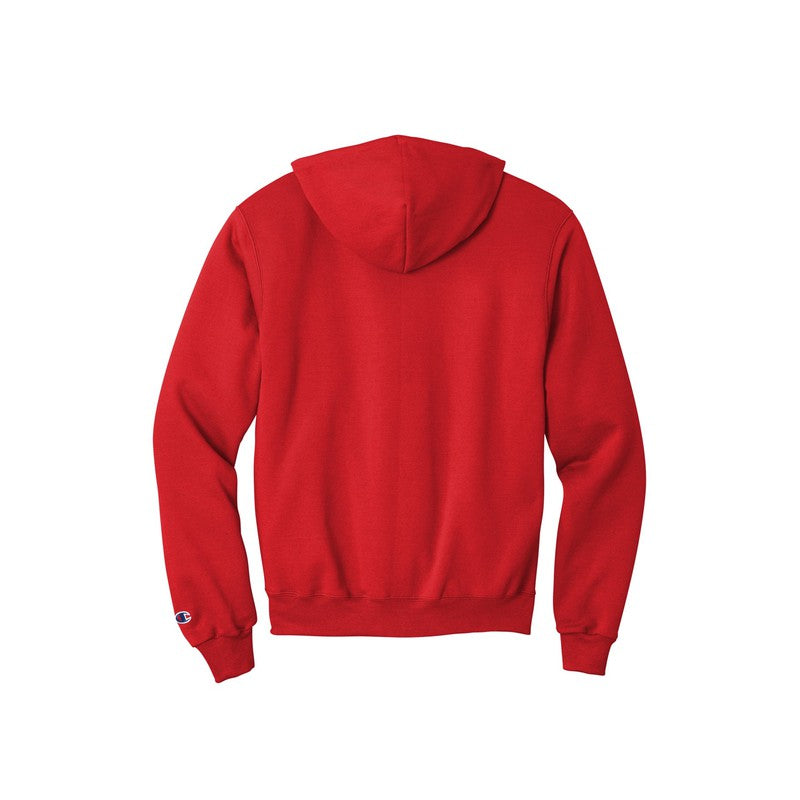 LINCOLN TECH MEN'S Champion® Eco Fleece Pullover Hoodie - Scarlet