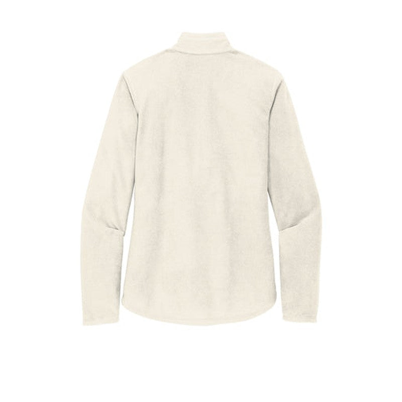 LINCOLN TECH - Eddie Bauer® Ladies 1/2-Zip Microfleece Jacket - Ivory
