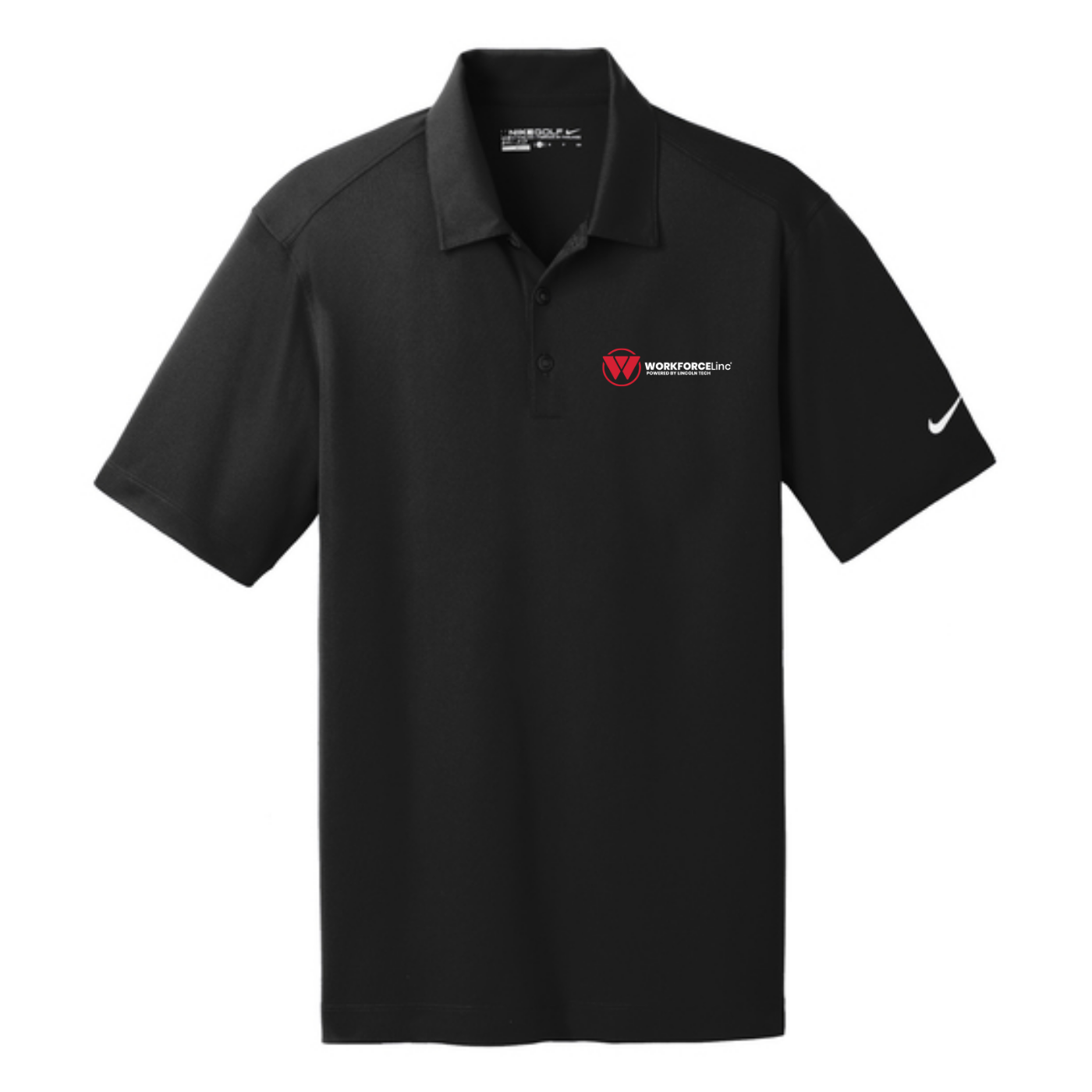WORKFORCE Nike Dri-FIT Vertical Mesh Polo - Black