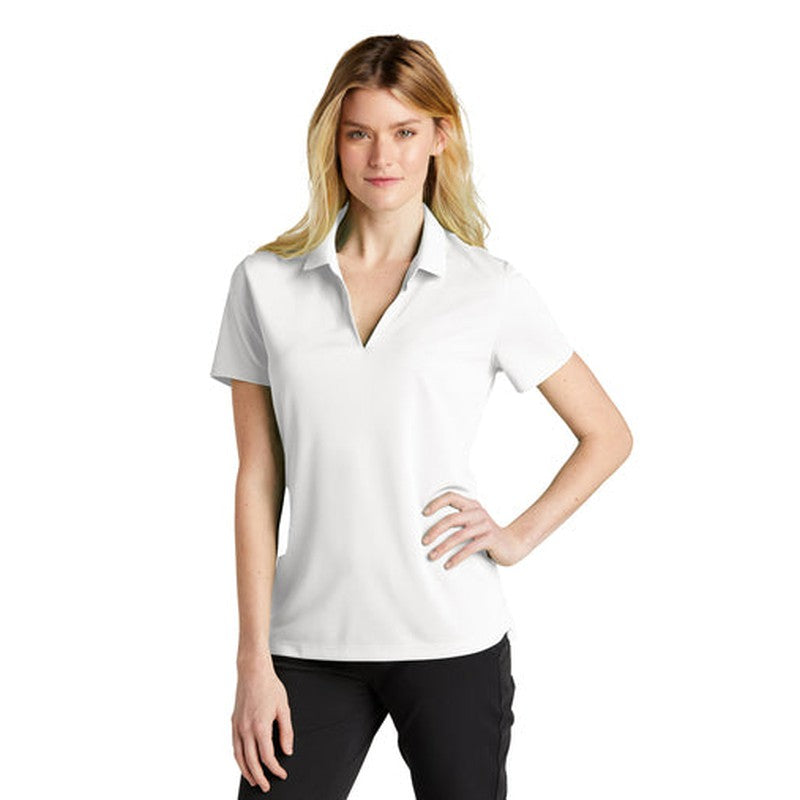 LINCOLN TECH - Nike Ladies Dri-FIT Micro Pique 2.0 Polo - White
