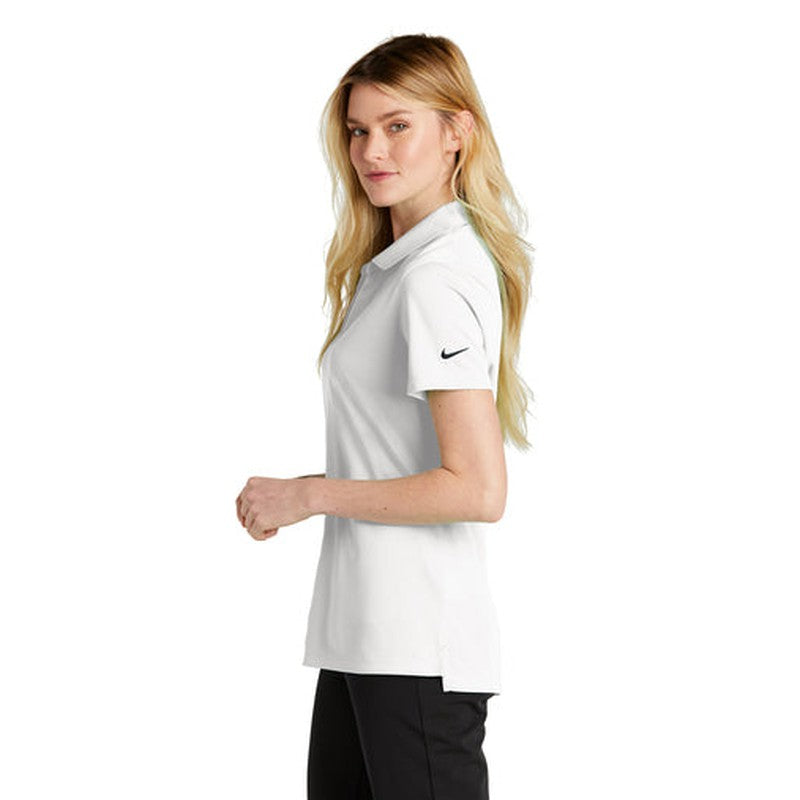 LINCOLN TECH - Nike Ladies Dri-FIT Micro Pique 2.0 Polo - White
