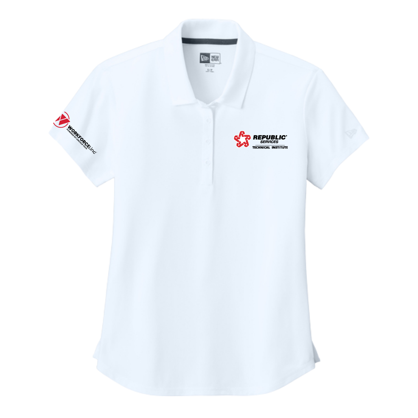 REPUBLIC SERVICES WORKFORCE New Era® Women’s Power Polo - White