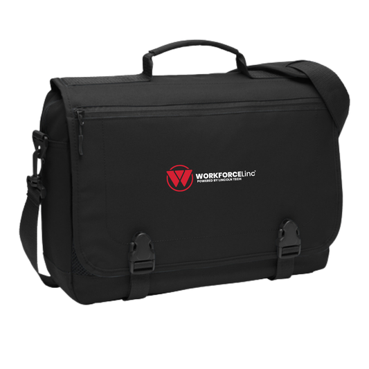 WORKFORCE Port Authority® Messenger Briefcase - BLACK