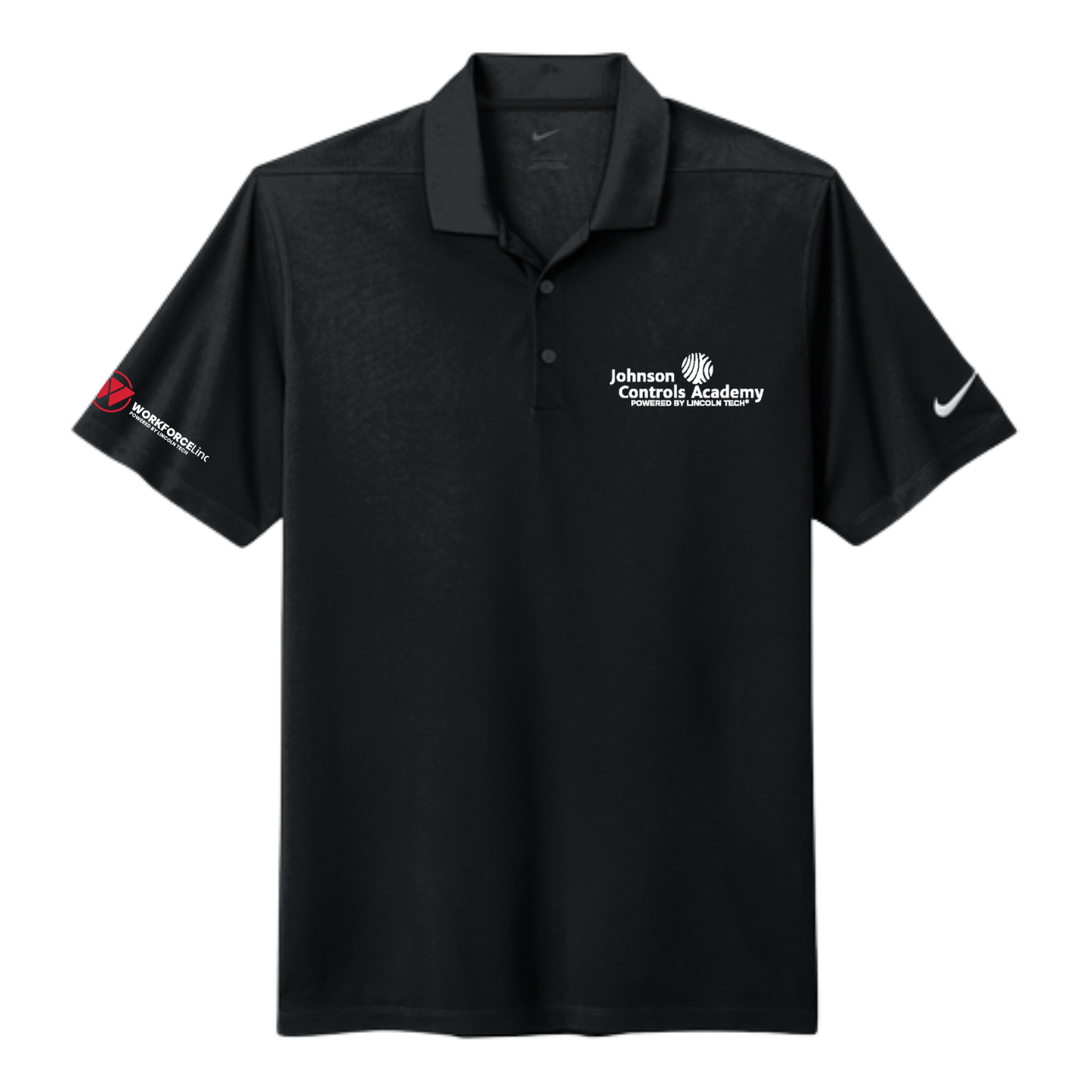 JOHNSON CONTROLS WORKFORCE Nike Dri-FIT Micro Pique 2.0 Polo - BLACK