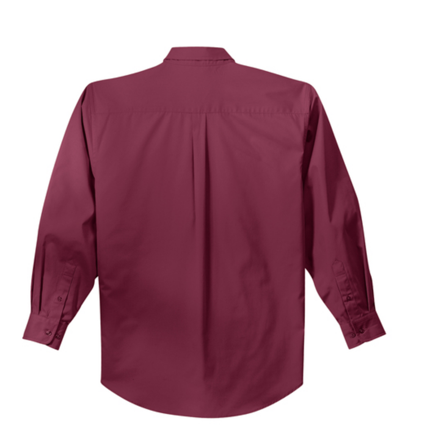 LINCOLN TECH INSTRUCTOR Port Authority® Tall Long Sleeve Easy Care Shirt with CUSTOM NAME - Burgundy