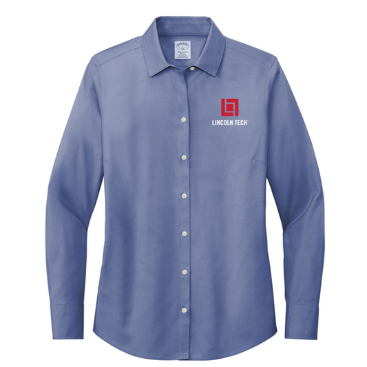 LINCOLN TECH Brooks Brothers® Women’s Wrinkle-Free Stretch Pinpoint Shirt - Cobalt Blue