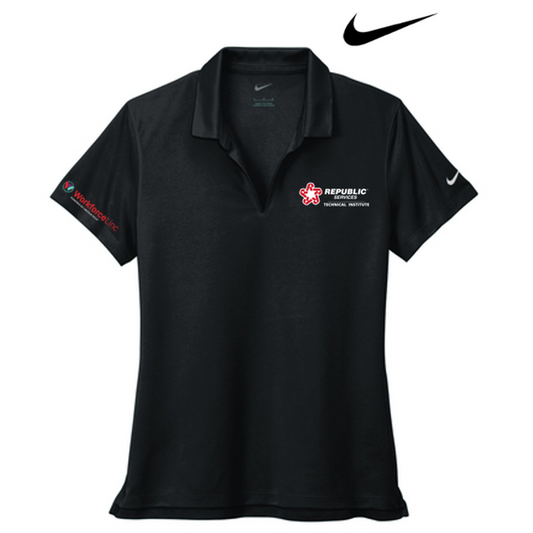 REPUBLIC SERVICES WORKFORCE Nike Women's Dri-FIT Micro Pique 2.0 Polo - Black
