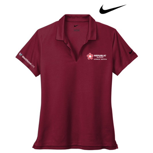 REPUBLIC SERVICES WORKFORCE Nike Women's Dri-FIT Micro Pique 2.0 Polo - Team Red