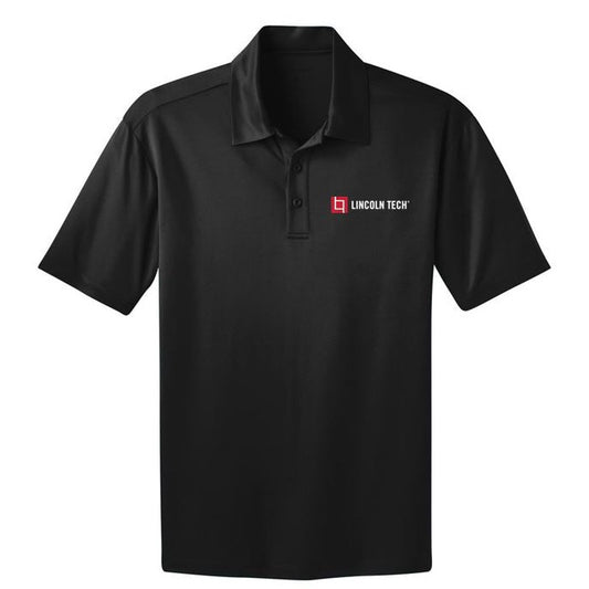 LINCOLN TECH Short Sleeve Performance Polo - Black