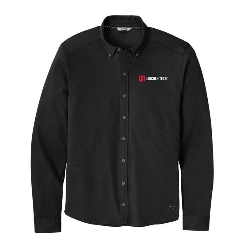 LINCOLN TECH MEN'S OGIO ® Code Stretch Long Sleeve Button-Up - Blacktop