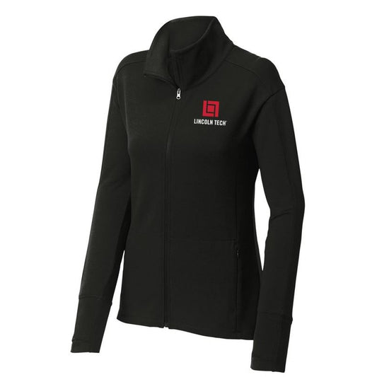 LINCOLN TECH Sport-Tek ® Ladies Sport-Wick ® Flex Fleece Full-Zip - Black