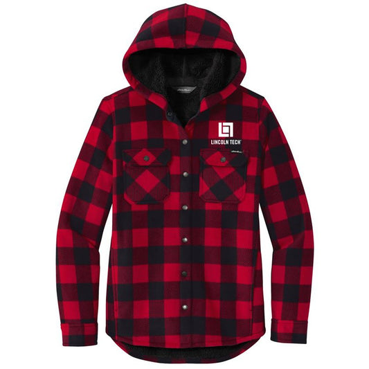 LINCOLN TECH Eddie Bauer® Ladies Woodland Shirt Jac - Radish Black