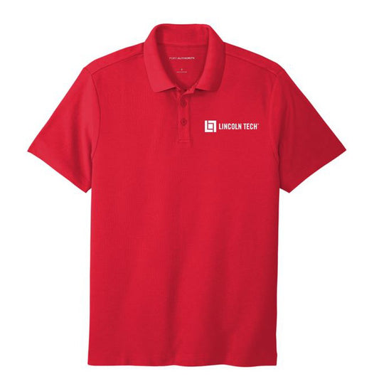 LINCOLN TECH MEN'S SuperPro React ™ Polo - RICH RED