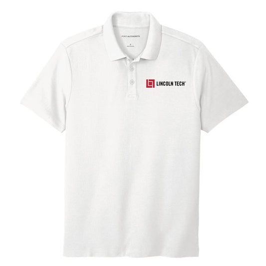 LINCOLN TECH MEN'S SuperPro React ™ Polo - WHITE